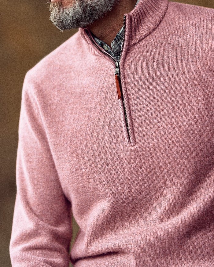 【ドゥクラッセ/DoCLASSE / MEN】のピュアカシミヤセーターハーフジップ インテリア・キッズ・メンズ・レディースファッション・服の通販 founy(ファニー) https://founy.com/ ファッション Fashion メンズファッション Fashion for Men インナー Innerwear カットソー Cut and Sewn Top ジップ Zip, Zipper セーター Sweater, Knitwear メンズ Men's, Menswear |ID: prp329100003115510 ipo3291000000035107003