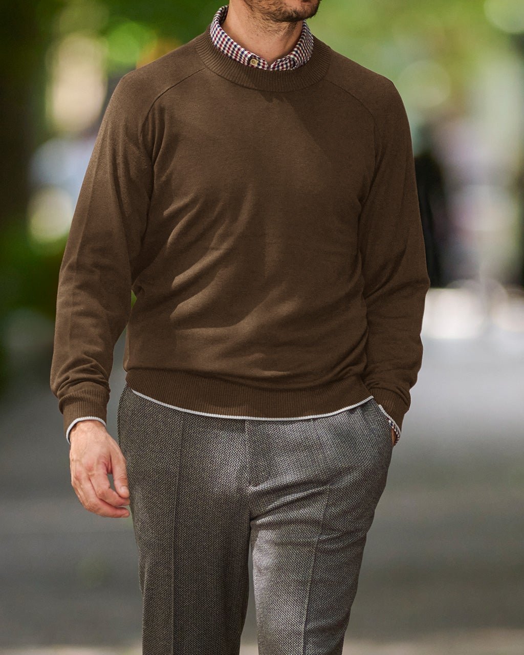 【ドゥクラッセ/DoCLASSE / MEN】のソリストヒートクルーネック インテリア・キッズ・メンズ・レディースファッション・服の通販 founy(ファニー) 　ファッション　Fashion　メンズファッション　Fashion for Men　なめらか　Smooth, Silky Texture　インナー　Innerwear　ジャケット　Jacket, Outerwear　セーター　Sweater, Knitwear　メンズ　Men's, Menswear　人気　Popular, Best Seller　冬　Winter / This Winter　オリーブブラウン|ID: prp329100003115512 ipo3291000000028256449