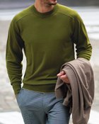 【ドゥクラッセ/DoCLASSE / MEN】のソリストヒートクルーネック オリーブ|ID: prp329100003115512 ipo3291000000028256450