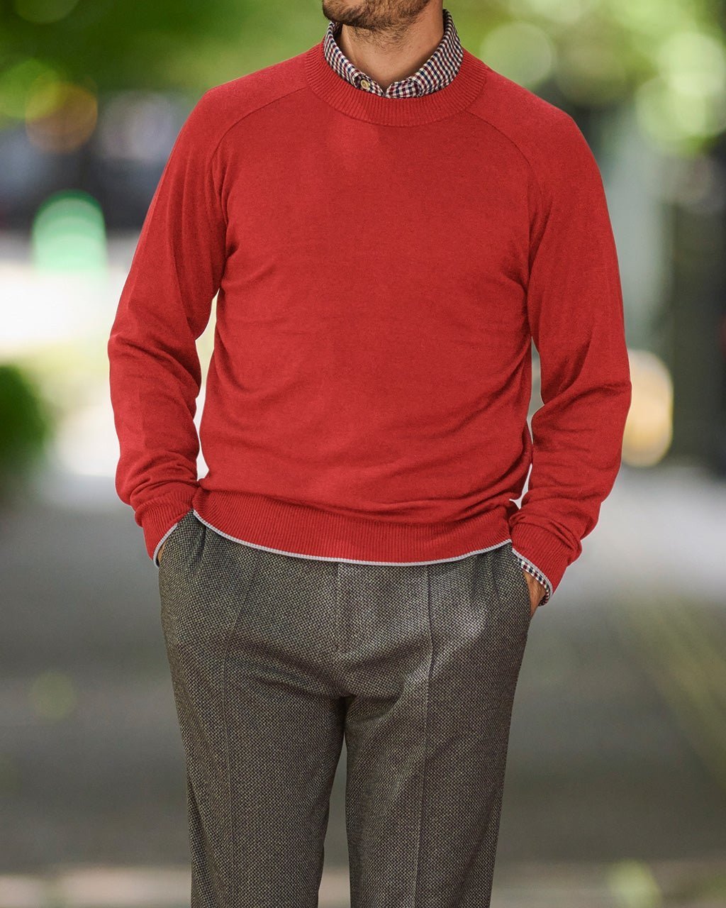 【ドゥクラッセ/DoCLASSE / MEN】のソリストヒートクルーネック インテリア・キッズ・メンズ・レディースファッション・服の通販 founy(ファニー) 　ファッション　Fashion　メンズファッション　Fashion for Men　なめらか　Smooth, Silky Texture　インナー　Innerwear　ジャケット　Jacket, Outerwear　セーター　Sweater, Knitwear　メンズ　Men's, Menswear　人気　Popular, Best Seller　冬　Winter / This Winter　ブリック|ID: prp329100003115512 ipo3291000000028256451