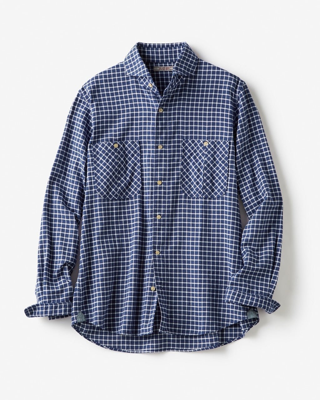 【ドゥクラッセ/DoCLASSE / MEN】のコットンオックス起毛シャツ/ホリゾンタルカラー インテリア・キッズ・メンズ・レディースファッション・服の通販 founy(ファニー) ファッション Fashion メンズファッション Fashion for Men ポケット Pocket, Pocket Detail メンズ Men's, Menswear ヨーク Yoke, Yoke Design リラックス Relax, Relaxed Fit ループ Loop, Loop Knit ブルーマルチ|ID: prp329100003115533 ipo3291000000035794728