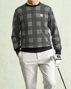 【ドゥクラッセ/DoCLASSE / MEN】の防風裏地セーター・クルーネック ブラックパターン|ID: prp329100003115534 ipo3291000000028256126