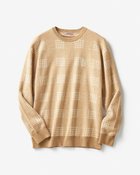 【ドゥクラッセ/DoCLASSE / MEN】の防風裏地セーター・クルーネック ベージュ・パターン|ID: prp329100003115534 ipo3291000000028256127