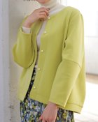 【ドゥクラッセ/DoCLASSE】のファインストレッチ・パールボタンカーディガン 人気、トレンドファッション・服の通販 founy(ファニー) ファッション Fashion レディースファッション Fashion for Women ジャケット Jacket, Outerwear スウェット / スエット Sweatshirt, Sweatwear パイピング Piping, Trim Design パール Pearl, Pearl Accent フェミニン Feminine, Girly フォルム Silhouette, Form thumbnail ライム|ID: prp329100003115543 ipo3291000000034474762