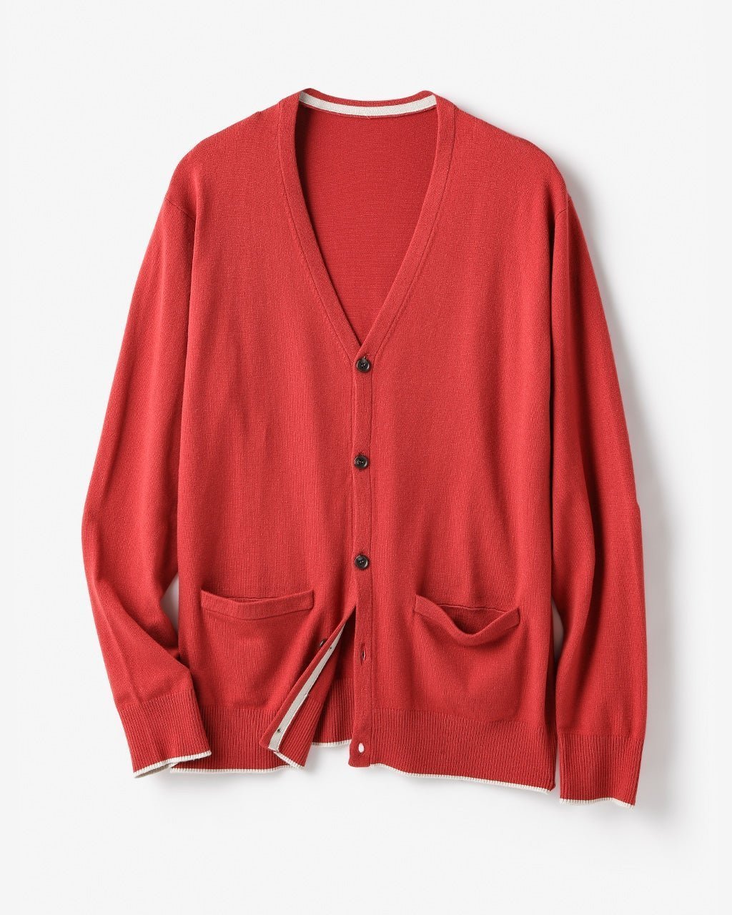 【ドゥクラッセ/DoCLASSE / MEN】のソリストヒートカーディガン インテリア・キッズ・メンズ・レディースファッション・服の通販 founy(ファニー) 　ファッション　Fashion　メンズファッション　Fashion for Men　なめらか　Smooth, Silky Texture　カーディガン　Cardigan, Knitwear　メンズ　Men's, Menswear　ブリック|ID: prp329100003115546 ipo3291000000028256159