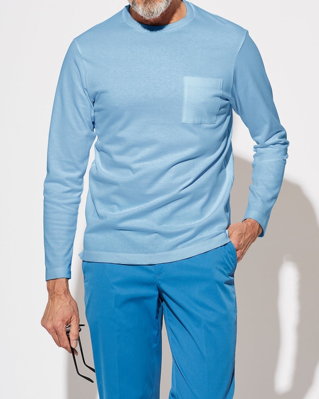 【ドゥクラッセ/DoCLASSE / MEN】のコットンタフT・長袖クルーネック 人気、トレンドファッション・服の通販 founy(ファニー) 　ファッション　Fashion　メンズファッション　Fashion for Men　トップス・カットソー　Cut & Sew Tops　メンズシャツ　Shirts　ポロシャツ / きれいめカジュアルスタイル　Polo Shirts　バランス　Balance, Style Balance　フィット　Fit, Slim Fit　メンズ　Men's, Menswear　リラックス　Relax, Relaxed Fit　長袖　Long Sleeve, Full Sleeve　 other-1|ID: prp329100003115560 ipo3291000000033396134