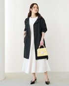 【ドゥクラッセ/DoCLASSE】のナイロンタッサー・二重衿ステンカラー 人気、トレンドファッション・服の通販 founy(ファニー) ファッション Fashion レディースファッション WOMEN アウター Coat Outerwear コート Coats ポケット Pocket 定番 Standard 春 Spring ビジネス 仕事 通勤 Business thumbnail ブラック|ID: prp329100003115577 ipo3291000000028256226