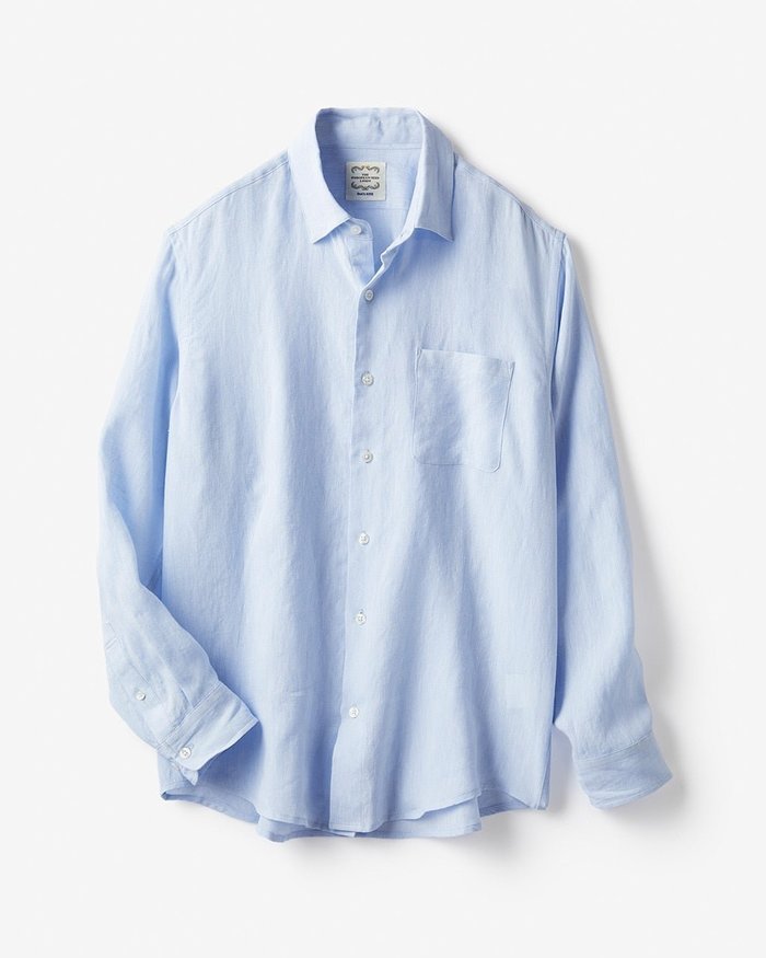 【ドゥクラッセ/DoCLASSE / MEN】のリネンシャンブレーシャツ長袖 インテリア・キッズ・メンズ・レディースファッション・服の通販 founy(ファニー) https://founy.com/ ファッション Fashion メンズファッション Fashion for Men カッティング Cutting Detail シャンブレー Chambray, Denim-Like Fabric スタイリッシュ Stylish, Fashionable パターン Pattern, Design Print フレンチ French, French Style フロント Front, Front Design メンズ Men's, Menswear リネン Linen, Linen Fabric 長袖 Long Sleeve, Full Sleeve |ID: prp329100003115590 ipo3291000000033592388