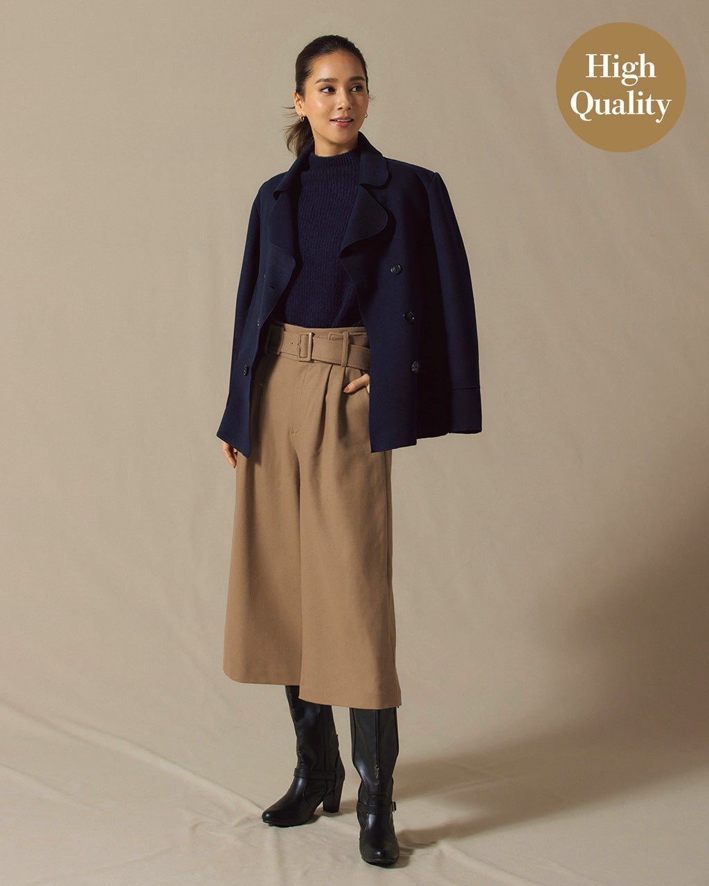 【ドゥクラッセ/DoCLASSE】のスーパー100ウール・ストレッチワイドクロップド 人気、トレンドファッション・服の通販 founy(ファニー) 　ファッション　Fashion　レディースファッション　Fashion for Women　パンツ　Pants & Trousers　 other-1|ID: prp329100003115591 ipo3291000000028256244