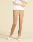 【ドゥクラッセ/DoCLASSE】のプレミアム二重織・ピンタックテーパード ブラウン|ID: prp329100003115608 ipo3291000000035796944