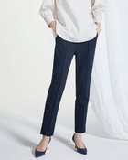 【ドゥクラッセ/DoCLASSE】の裏起毛カルゼ・脚長ピンタック64cm ネイビー|ID: prp329100003115618 ipo3291000000028256002