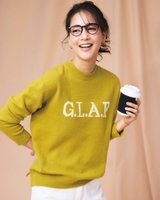 【ドゥクラッセ/DoCLASSE】のジャカードロゴ・クルーネック 人気、トレンドファッション・服の通販 founy(ファニー) ファッション Fashion レディースファッション Fashion for Women トップス・カットソー Cut & Sew Tops ニット Knit Tops & Sweaters ジャカード／ジャガード Jacquard, Woven Pattern セーター Sweater, Knitwear ミドル Middle Length, Mid Height |ID:prp329100003115625