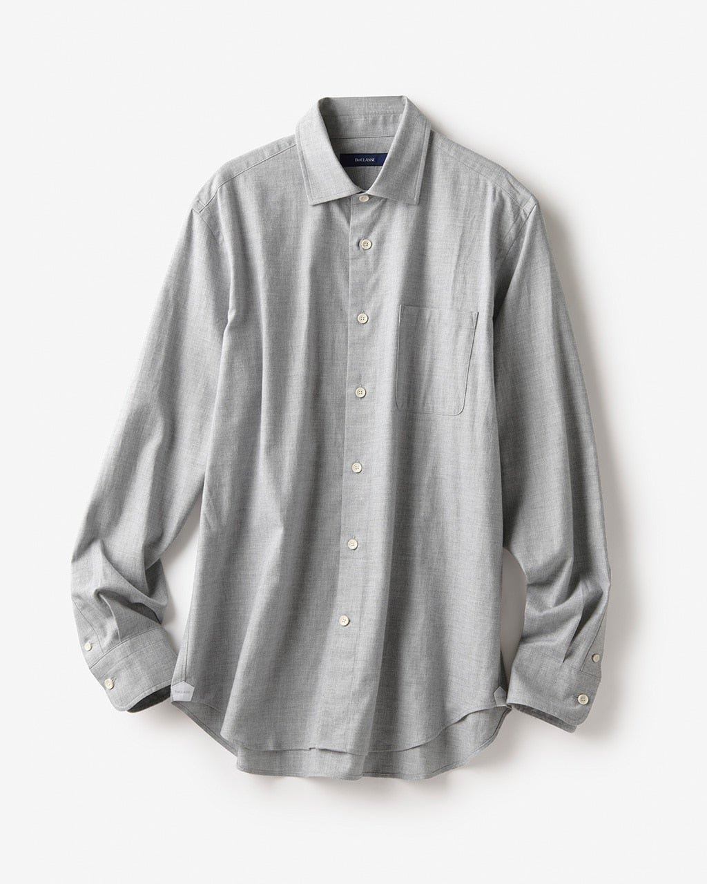 【ドゥクラッセ/DoCLASSE / MEN】のコットン起毛無地シャツ/レギュラー襟 インテリア・キッズ・メンズ・レディースファッション・服の通販 founy(ファニー) 　ファッション　Fashion　メンズファッション　Fashion for Men　ストレッチ　Stretch, Stretchy Fabric　メンズ　Men's, Menswear　ラグジュアリー　Luxury, Elegant　レギュラー　Regular, Standard Fit　無地　Plain, Solid Color　グレー|ID: prp329100003115664 ipo3291000000028256080