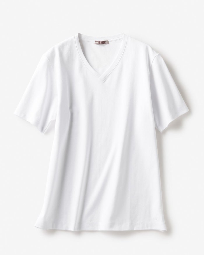 【ドゥクラッセ/DoCLASSE / MEN】のVネック/半袖・ドゥクラッセTシャツ(メンズ) インテリア・キッズ・メンズ・レディースファッション・服の通販 founy(ファニー) https://founy.com/ ファッション Fashion メンズファッション Fashion for Men トップス・カットソー Cut & Sew Tops メンズシャツ Shirts ポロシャツ / きれいめカジュアルスタイル Polo Shirts なめらか Smooth, Silky Texture ベーシック Basic, Essential メンズ Men's, Menswear 半袖 Short Sleeve, Half Sleeve |ID: prp329100003115669 ipo3291000000033371514