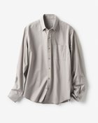 【ドゥクラッセ/DoCLASSE / MEN】の起毛コットンプレーンシャツ/BD グレー|ID: prp329100003115673 ipo3291000000028255782