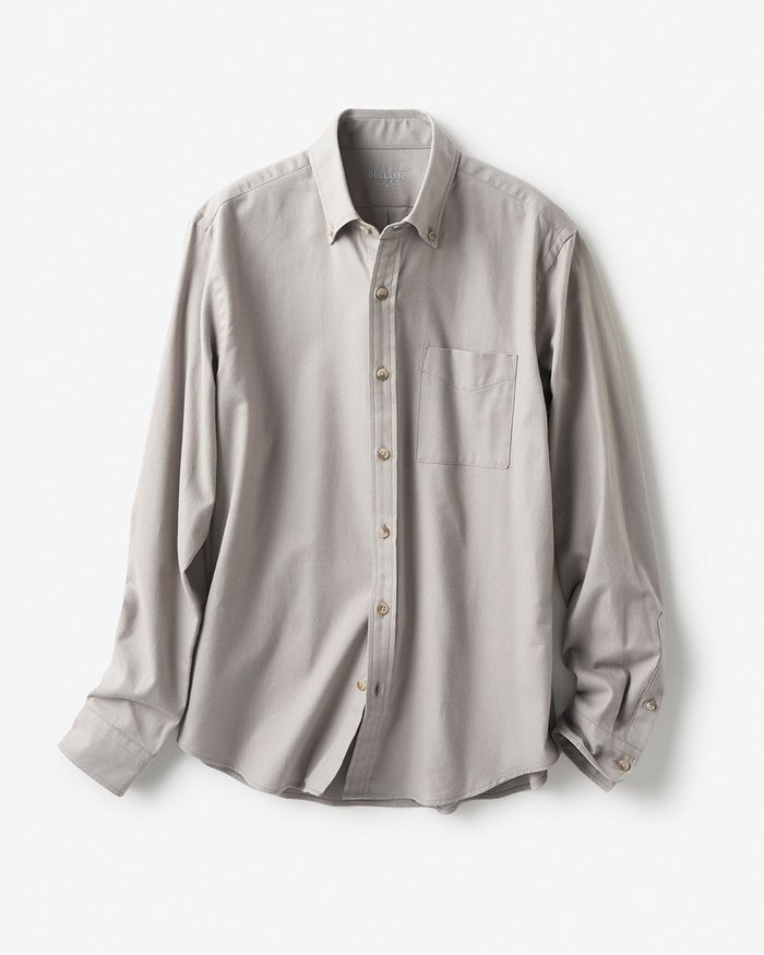 【ドゥクラッセ/DoCLASSE / MEN】の起毛コットンプレーンシャツ/BD インテリア・キッズ・メンズ・レディースファッション・服の通販 founy(ファニー) https://founy.com/ ファッション Fashion メンズファッション Fashion for Men おすすめ Recommended / Our Picks ツイード Twill, Twill Weave デニム Denim, Jeans Material ボトム Bottoms, Lower Wear メンズ Men's, Menswear |ID: prp329100003115673 ipo3291000000035799933