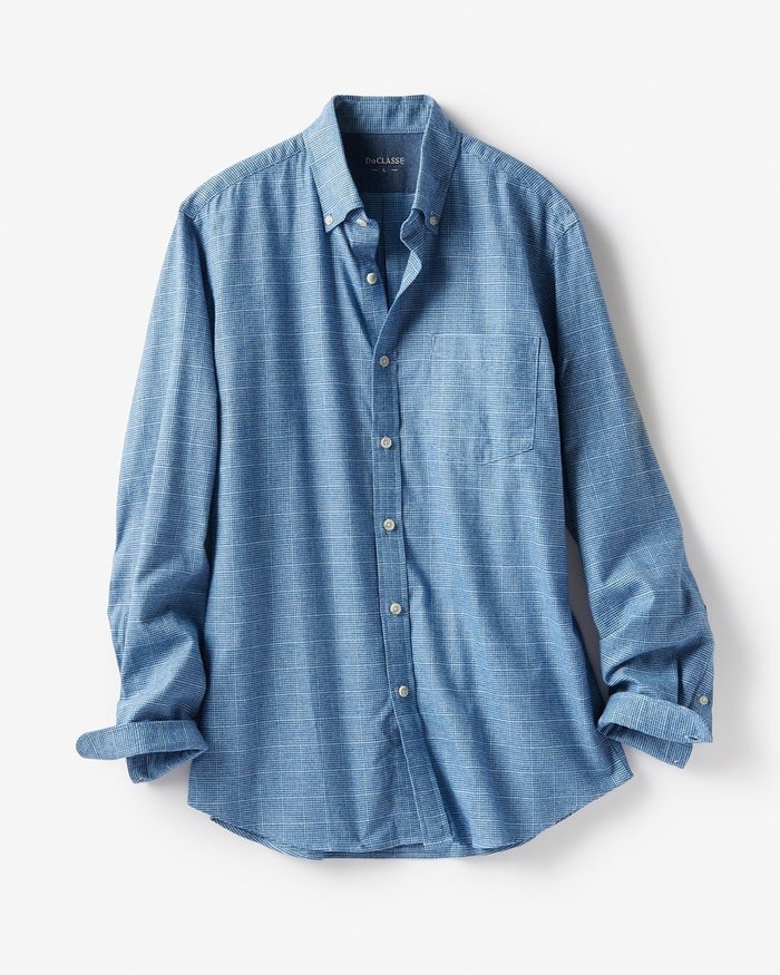 【ドゥクラッセ/DoCLASSE / MEN】のダブル起毛フランネルシャツ/ボタンダウン/トールサイズ インテリア・キッズ・メンズ・レディースファッション・服の通販 founy(ファニー) https://founy.com/ ファッション Fashion メンズファッション Fashion for Men なめらか Smooth, Silky Texture ダウン Down, Puffer ダブル Double, Double-Breasted ドレス Dress, One-Piece ピーチ Peach, Soft Touch ポケット Pocket, Pocket Detail メンズ Men's, Menswear ヨーク Yoke, Yoke Design レギュラー Regular, Standard Fit |ID: prp329100003115693 ipo3291000000028255825