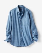 【ドゥクラッセ/DoCLASSE / MEN】のダブル起毛フランネルシャツ/ボタンダウン/トールサイズ ブルー・パターン|ID: prp329100003115693 ipo3291000000028255826