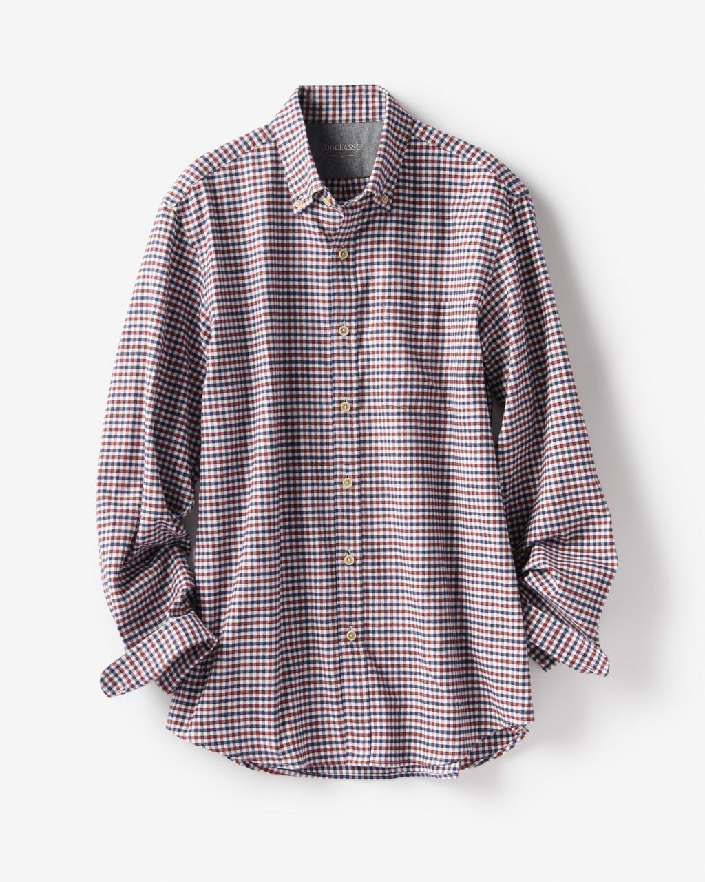 【ドゥクラッセ/DoCLASSE / MEN】のダブル起毛フランネルシャツ/ボタンダウン/トールサイズ インテリア・キッズ・メンズ・レディースファッション・服の通販 founy(ファニー) 　ファッション　Fashion　メンズファッション　Fashion for Men　なめらか　Smooth, Silky Texture　ダウン　Down, Puffer　ダブル　Double, Double-Breasted　ドレス　Dress, One-Piece　ピーチ　Peach, Soft Touch　ポケット　Pocket, Pocket Detail　メンズ　Men's, Menswear　ヨーク　Yoke, Yoke Design　レギュラー　Regular, Standard Fit　ダスティーブルー|ID: prp329100003115693 ipo3291000000028255833