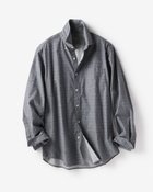 【ドゥクラッセ/DoCLASSE / MEN】のダブル起毛フランネルシャツ/ボタンダウン/トールサイズ ミッドナイトブルー|ID: prp329100003115693 ipo3291000000035797697