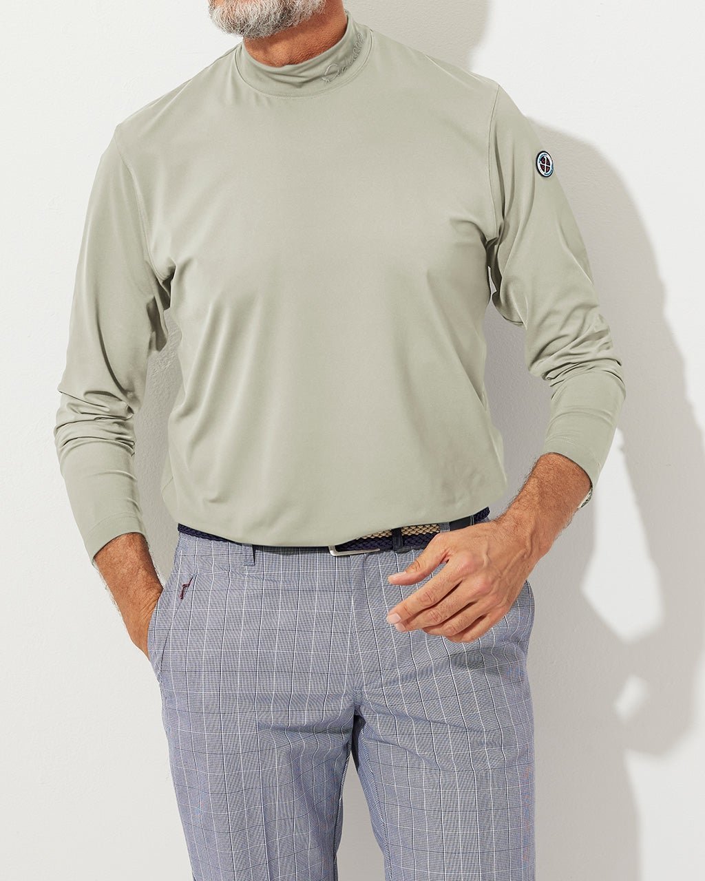 【ドゥクラッセ/DoCLASSE / MEN】のクイックドライ・モックネック長袖 インテリア・キッズ・メンズ・レディースファッション・服の通販 founy(ファニー) ファッション Fashion メンズファッション Fashion for Men トップス・カットソー Cut & Sew Tops ゴルフ Golf ストレッチ Stretch, Stretchy Fabric メンズ Men's, Menswear モックネック Mock Neck, Short Turtleneck 長袖 Long Sleeve, Full Sleeve ライトグレー|ID: prp329100003115731 ipo3291000000035831407