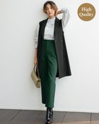 【ドゥクラッセ/DoCLASSE】のツイル裏起毛カットソー・フレアパンツ グリーン|ID: prp329100003115746 ipo3291000000028255967