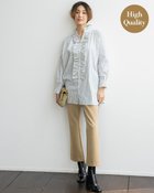 【ドゥクラッセ/DoCLASSE】のツイル裏起毛カットソー・フレアパンツ ベージュ|ID: prp329100003115746 ipo3291000000028255968