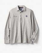 【ドゥクラッセ/DoCLASSE / MEN】の微起毛ストレッチポロシャツ長袖 グレー千鳥|ID: prp329100003115754 ipo3291000000035831339