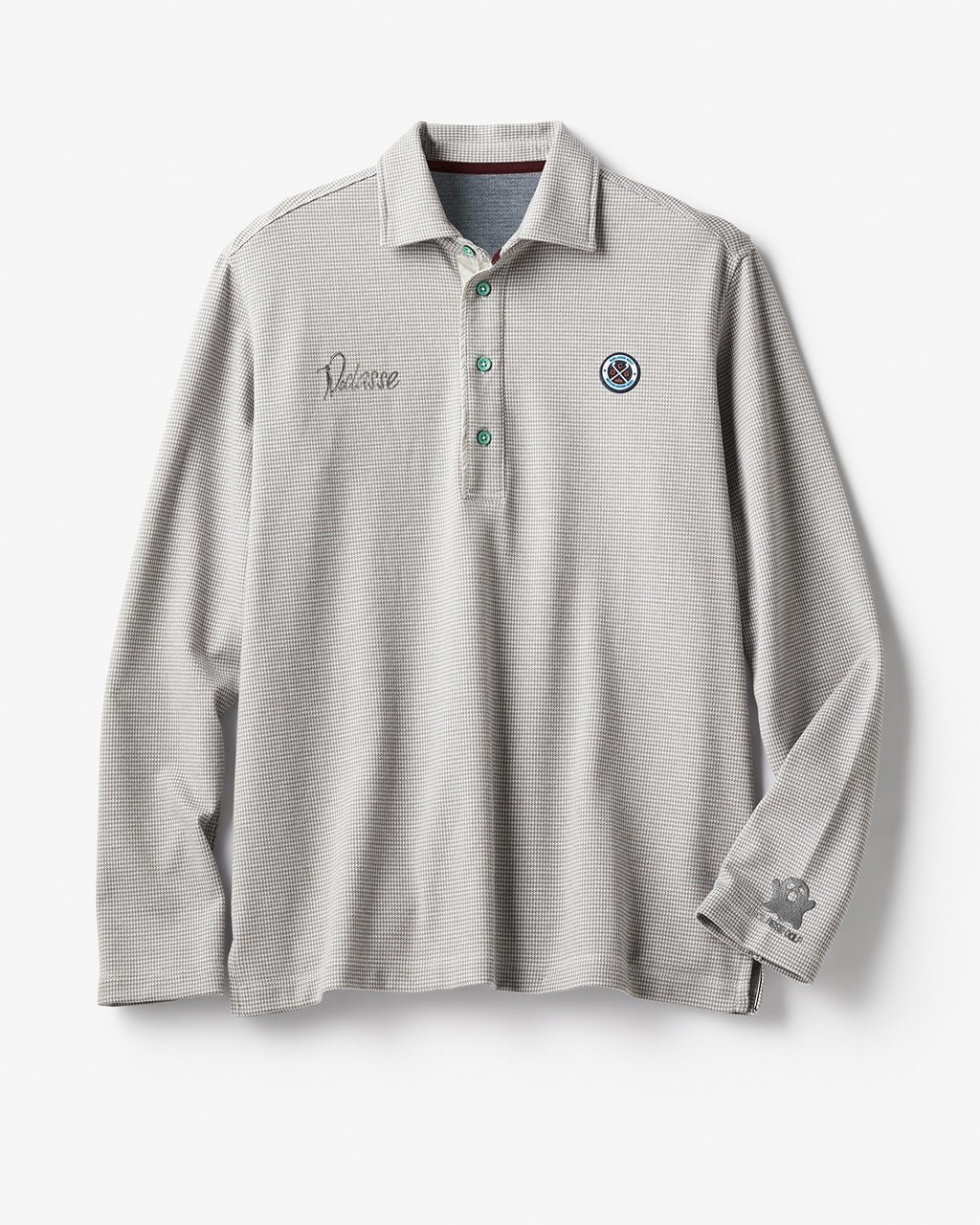 【ドゥクラッセ/DoCLASSE / MEN】の微起毛ストレッチポロシャツ長袖 インテリア・キッズ・メンズ・レディースファッション・服の通販 founy(ファニー) ファッション Fashion メンズファッション Fashion for Men トップス・カットソー Cut & Sew Tops メンズシャツ Shirts ポロシャツ / きれいめカジュアルスタイル Polo Shirts キャラクター Character, Licensed Characters ゴルフ Golf ストレッチ Stretch, Stretchy Fabric ポロシャツ Polo Shirt, Collared Tee メンズ Men's, Menswear 長袖 Long Sleeve, Full Sleeve グレー千鳥|ID: prp329100003115754 ipo3291000000035831339