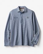 【ドゥクラッセ/DoCLASSE / MEN】の微起毛ストレッチポロシャツ長袖 ネイビー千鳥|ID: prp329100003115754 ipo3291000000035831341