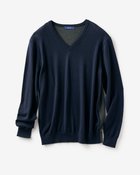【ドゥクラッセ/DoCLASSE / MEN】のキャッシュウールVネック ネイビー|ID: prp329100003115755 ipo3291000000028255607