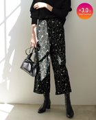 【ドゥクラッセ/DoCLASSE】のストレッチサーモ・ワイドクロップド ブラックパターン|ID: prp329100003115768 ipo3291000000035561712