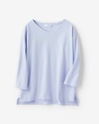 【ドゥクラッセ/DoCLASSE】の抜け感Vネック/7分袖・ドゥクラッセTシャツ ペールブルー|ID: prp329100003115771 ipo3291000000028255643