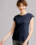 【ドゥクラッセ/DoCLASSE】のボートネック/フレンチ袖・ドゥクラッセTシャツ(58cm丈) ミッドナイトブルー|ID: prp329100003115772 ipo3291000000028262500