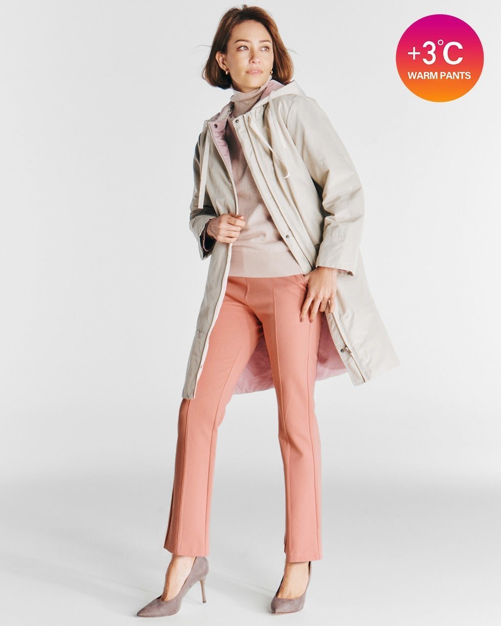 【ドゥクラッセ/DoCLASSE】のプレミアサーモ・ストレートスリム72cm インテリア・キッズ・メンズ・レディースファッション・服の通販 founy(ファニー) 　ファッション　Fashion　レディースファッション　Fashion for Women　パンツ　Pants & Trousers　ショート　Short, Short Length　ストレッチ　Stretch, Stretchy Fabric　ストレート　Straight, Straight Cut　ストール　Stole, Wrap　スリム　Slim, Slim Fit　バランス　Balance, Style Balance　パターン　Pattern, Design Print　フィット　Fit, Slim Fit　ベスト　Vest, Waistcoat　ボトム　Bottoms, Lower Wear　防寒　Cold Protection, Winter-Ready　ロング　Long, Long-Length　冬　Winter / This Winter　おすすめ　Recommended / Our Picks　エレガント 上品　Elegant　ビジネス 仕事 通勤　Business / Work / Commuting　ピンク|ID: prp329100003115788 ipo3291000000028261827