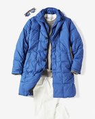 【ドゥクラッセ/DoCLASSE / MEN】のマジカルライトダウン・チェスターロングコート スティールブルー|ID: prp329100003115795 ipo3291000000035794696