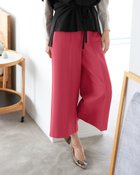 【ドゥクラッセ/DoCLASSE】の裏起毛カルゼ・ワイドクロップド レッド|ID: prp329100003115814 ipo3291000000036036876