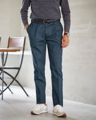 【ドゥクラッセ/DoCLASSE / MEN】のコットンストレッチパンツ/ワンタック 人気、トレンドファッション・服の通販 founy(ファニー) ファッション Fashion メンズファッション MEN ボトムス Bottoms/Men ストレッチ Stretch メンズ Mens エレガント 上品 Elegant 定番 Standard 秋 Autumn/Fall thumbnail ネイビー|ID: prp329100003115824 ipo3291000000028255525