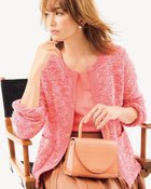 【ドゥクラッセ/DoCLASSE】のリボンヤーン・ブレードトリムジャケット ピンク|ID: prp329100003115830 ipo3291000000035734676