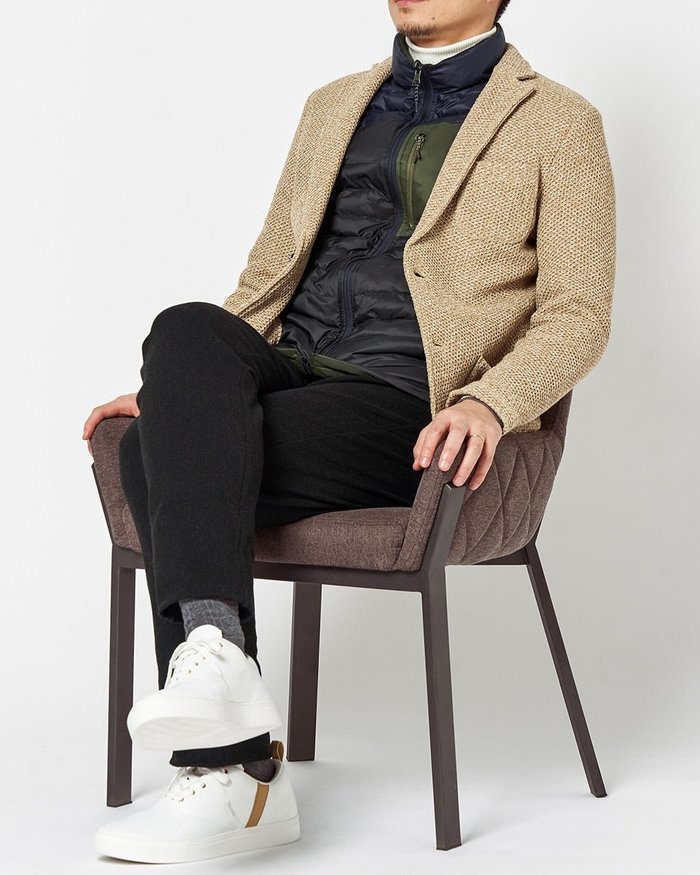 【ドゥクラッセ/DoCLASSE / MEN】のハニカムニットジャケット インテリア・キッズ・メンズ・レディースファッション・服の通販 founy(ファニー) https://founy.com/ ファッション Fashion メンズファッション MEN ジャケット Jacket ストレッチ Stretch スマート Smart ベスト Vest メンズ Mens |ID: prp329100003115848 ipo3291000000029603393