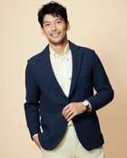 【ドゥクラッセ/DoCLASSE / MEN】のハニカムニットジャケット ネイビー|ID: prp329100003115848 ipo3291000000033396138