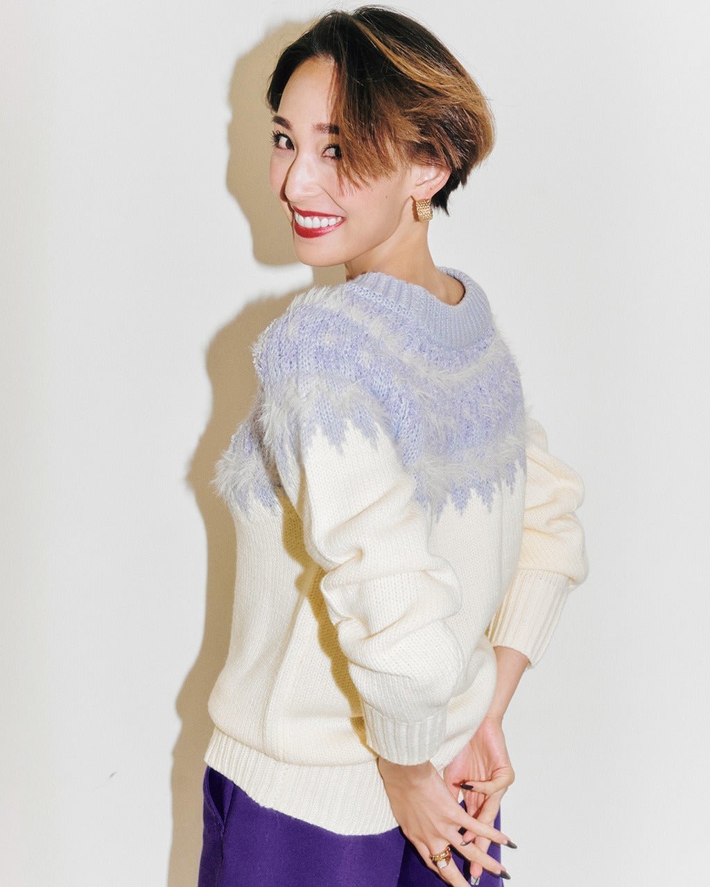 【ドゥクラッセ/DoCLASSE】のフェザータッチ・フェアアイルセーター 人気、トレンドファッション・服の通販 founy(ファニー)  ファッション Fashion レディースファッション Fashion for Women トップス・カットソー Cut & Sew Tops ニット Knit Tops & Sweaters ジャカード/ジャガード Jacquard, Woven Pattern セーター Sweater, Knitwear テクスチャー Texture, Textured Fabric フェザーヤーン Feather Yarn, Fluffy Yarn 人気 Popular, Best Seller  other-1|ID: prp329100003115860 ipo3291000000034355627