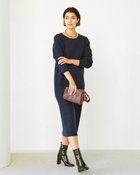 【ドゥクラッセ/DoCLASSE】のミックスウール・レイヤードセットアップワンピ 人気、トレンドファッション・服の通販 founy(ファニー) ファッション Fashion レディースファッション Fashion for Women ワンピース Dresses シンプル Simple, Minimal セットアップ Set-Up, Coordinated Outfit ベスト Vest, Waistcoat リボン Ribbon, Bow 長袖 Long Sleeve, Full Sleeve thumbnail ミッドナイトブルー|ID: prp329100003115865 ipo3291000000035734665