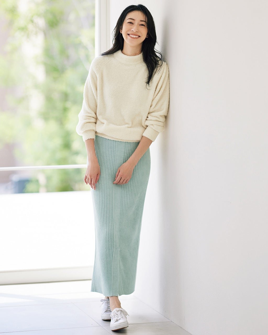 【ヌックル/Nukle】のNukle・スフレリブスカート 人気、トレンドファッション・服の通販 founy(ファニー) 　ファッション　Fashion　レディースファッション　Fashion for Women　スカート　Skirts　エアリー　Airy Texture　スリット　Slit, Slit Detail　なめらか　Smooth, Silky Texture　ミックス　Mix, Mixed Style　レギンス　Leggings, Stretch Pants　ロング　Long, Long-Length　おすすめ　Recommended / Our Picks　 other-1|ID: prp329100003115897 ipo3291000000034505645