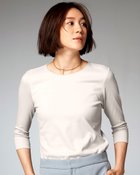 【ドゥクラッセ/DoCLASSE】のクルーネック/7分袖・ドゥクラッセTシャツ 人気、トレンドファッション・服の通販 founy(ファニー) ファッション Fashion レディースファッション WOMEN トップス・カットソー Tops/Tshirt シャツ/ブラウス Shirts/Blouses ロング / Tシャツ T-Shirts カットソー Cut and Sewn カットソー Cut And Sew ジャケット Jacket リラックス Relax エレガント 上品 Elegant ビジネス 仕事 通勤 Business thumbnail ライトグレー|ID: prp329100003115963 ipo3291000000028255368