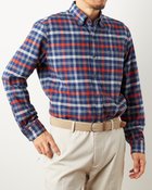 【ドゥクラッセ/DoCLASSE / MEN】のダブル起毛フランネルシャツ/ボタンダウン 人気、トレンドファッション・服の通販 founy(ファニー) ファッション Fashion メンズファッション MEN なめらか Smooth ダウン Down ダブル Double ドレス Dress ピーチ Peach ポケット Pocket メンズ Mens ヨーク Yoke レギュラー Regular thumbnail ネイビーパターン|ID: prp329100003115977 ipo3291000000028254981