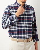 【ドゥクラッセ/DoCLASSE / MEN】のダブル起毛フランネルシャツ/ボタンダウン 人気、トレンドファッション・服の通販 founy(ファニー) ファッション Fashion メンズファッション MEN なめらか Smooth ダウン Down ダブル Double ドレス Dress ピーチ Peach ポケット Pocket メンズ Mens ヨーク Yoke レギュラー Regular thumbnail ホワイトxネイビー|ID: prp329100003115977 ipo3291000000028254986