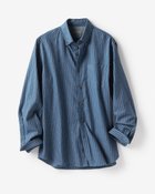 【ドゥクラッセ/DoCLASSE / MEN】のダブル起毛フランネルシャツ/ボタンダウン ネイビーストライプ|ID: prp329100003115977 ipo3291000000035798036