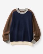 【ドゥクラッセ/DoCLASSE / MEN】のコンフォートクルーネックセーター ネイビーパターン|ID: prp329100003115989 ipo3291000000028255020