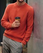 【ドゥクラッセ/DoCLASSE / MEN】のコンフォートクルーネックセーター ブリック|ID: prp329100003115989 ipo3291000000036036676